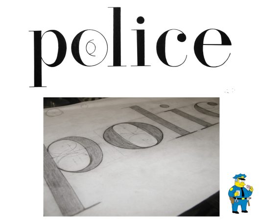 Hand drawn Bodoni typeface